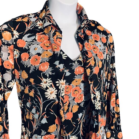 Vintage Fritzi Sleeveless Maxi Dress w/ Jacket Blouse Large 13/14 Jersey Print - Picture 4 of 14